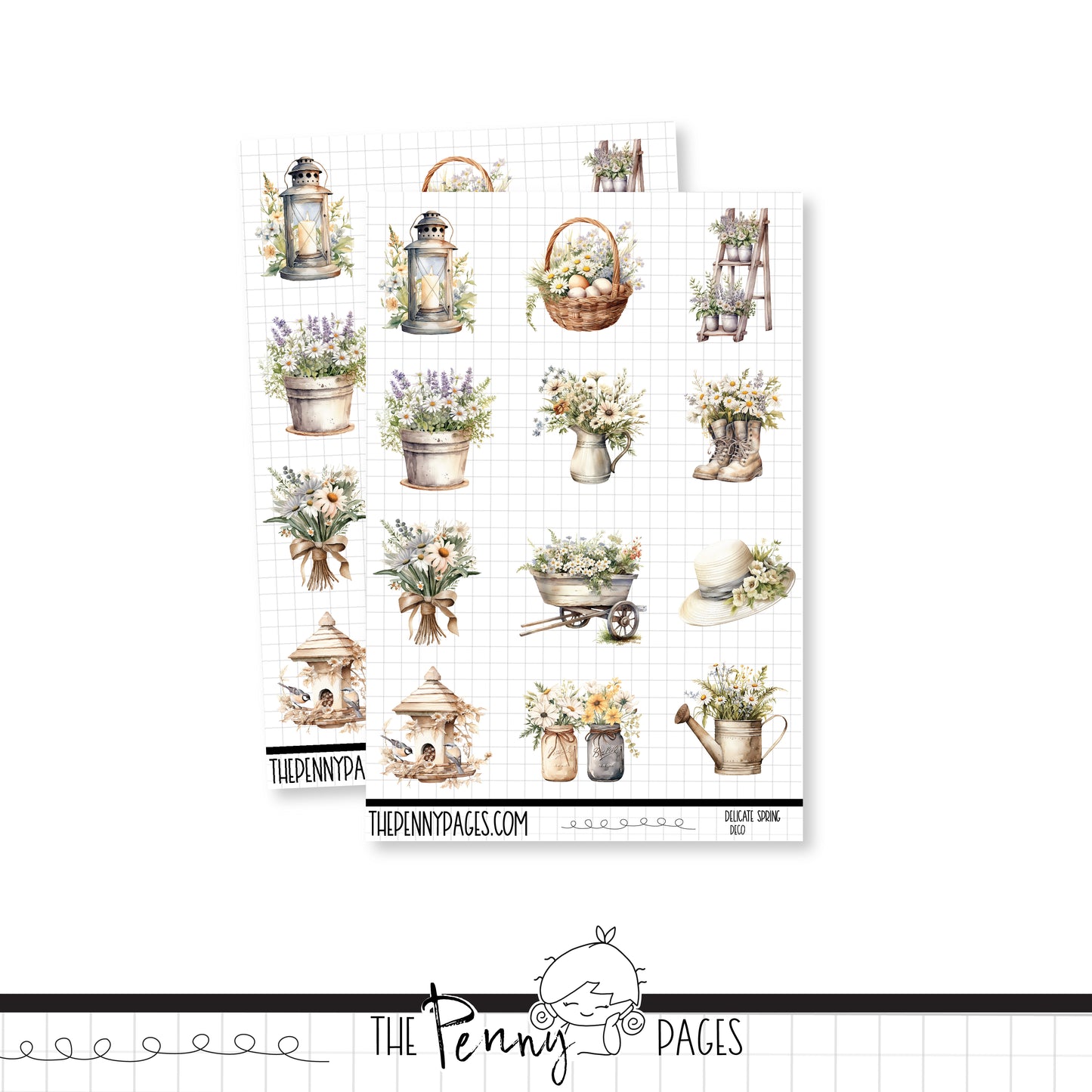 Delicate Spring - Deco sheet