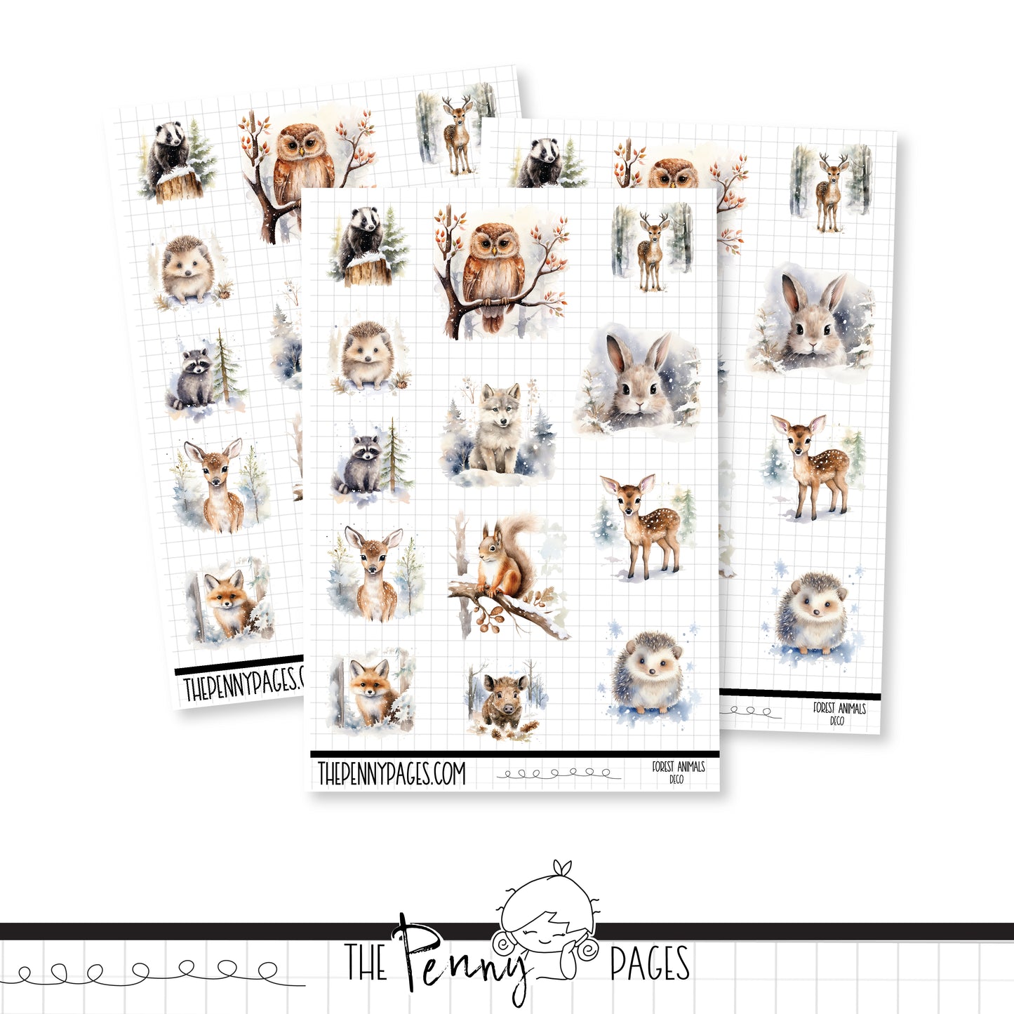 Forest Animals - Deco sheet