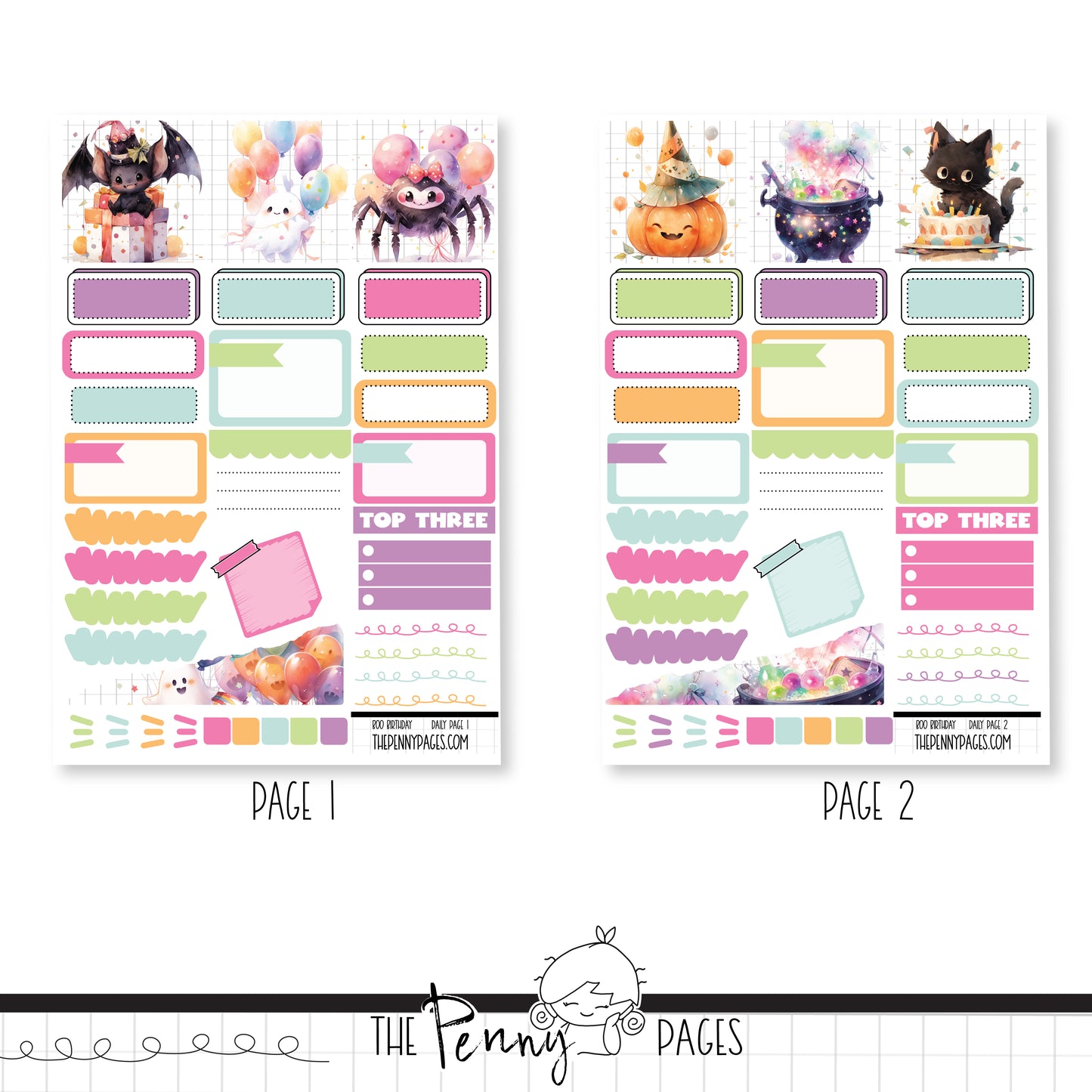 Boo Birthday - Daily Pages