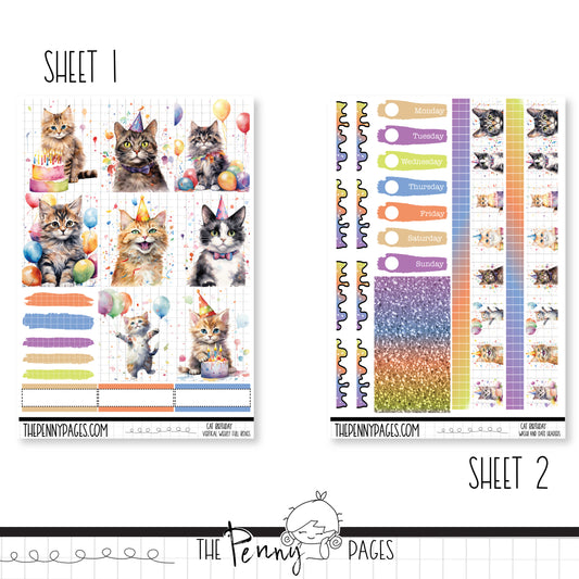 Cat Birthday - Standard Vertical / A5W or A5