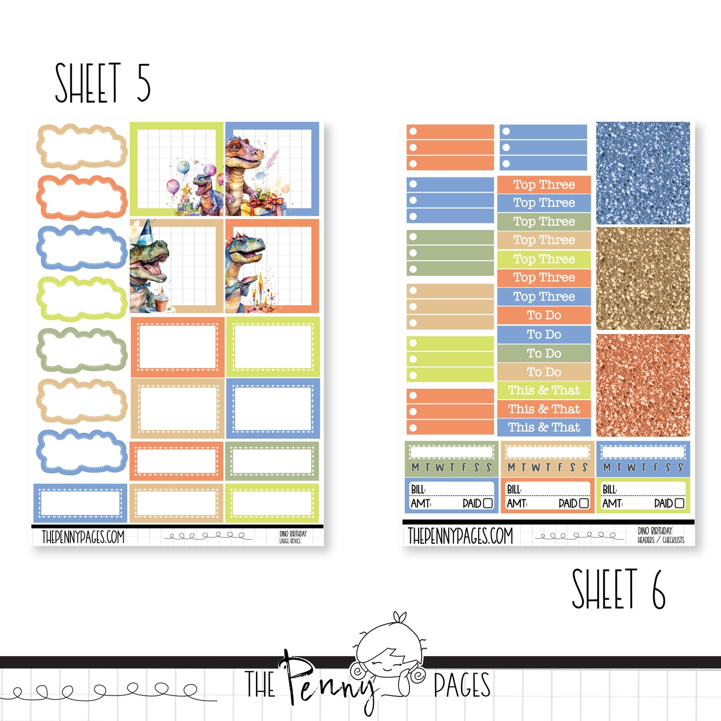 Dino Birthday - Standard Vertical