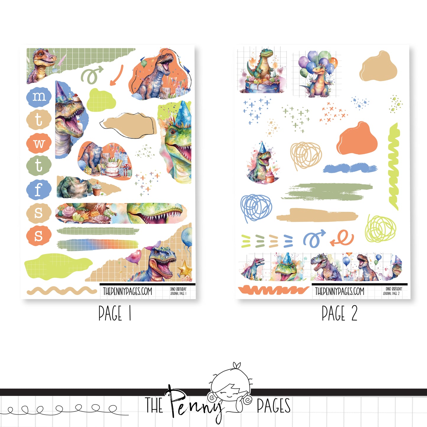 Dino Birthday- Journaling Kit