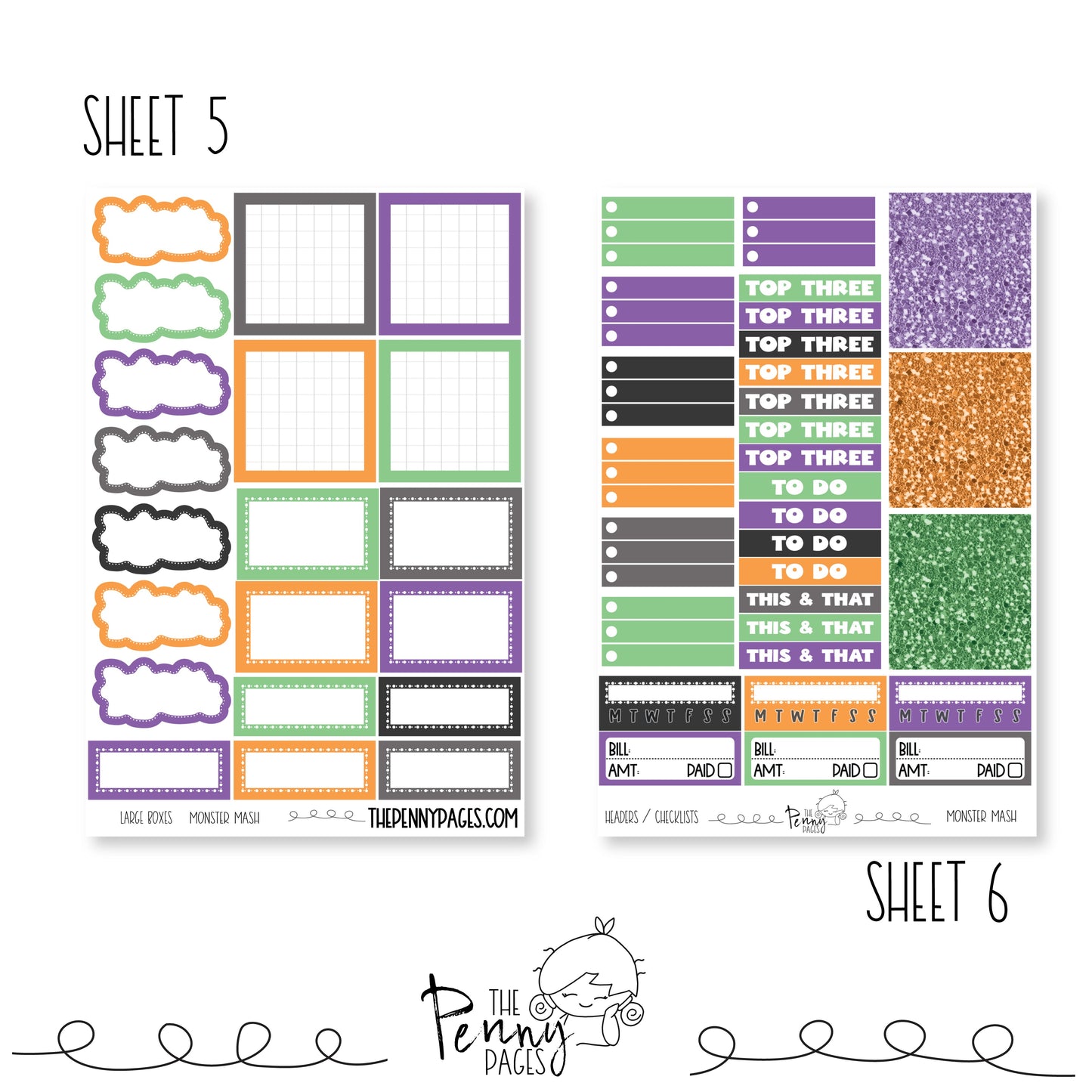 Monster Mash - A5 weekly ( 1.3")