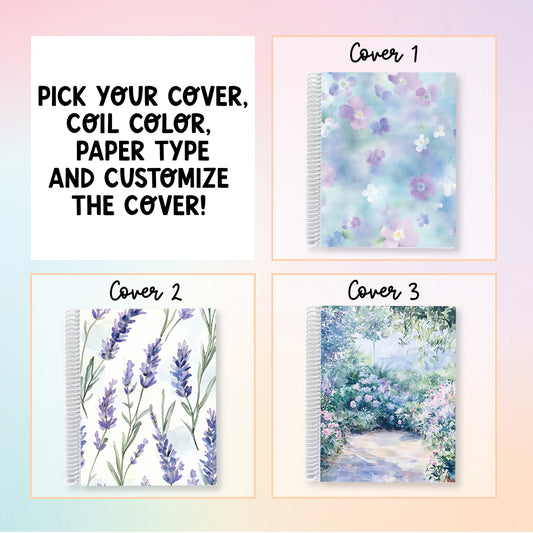 Notebook Planner - Monets Garden