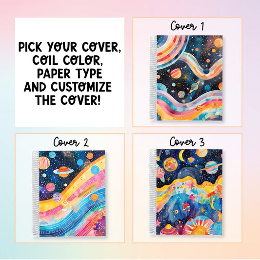 Notebook Planner - Rainbow Space
