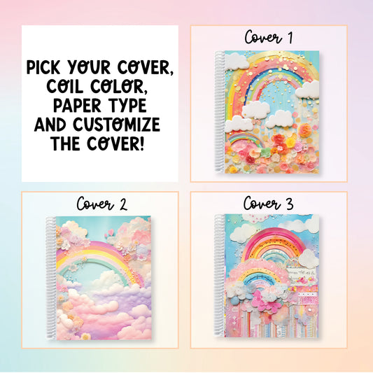 Notebook Planner - Scrapbook Rainbows