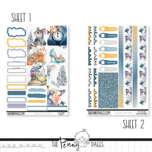 Off to the Ball - B6 vertical weekly kit