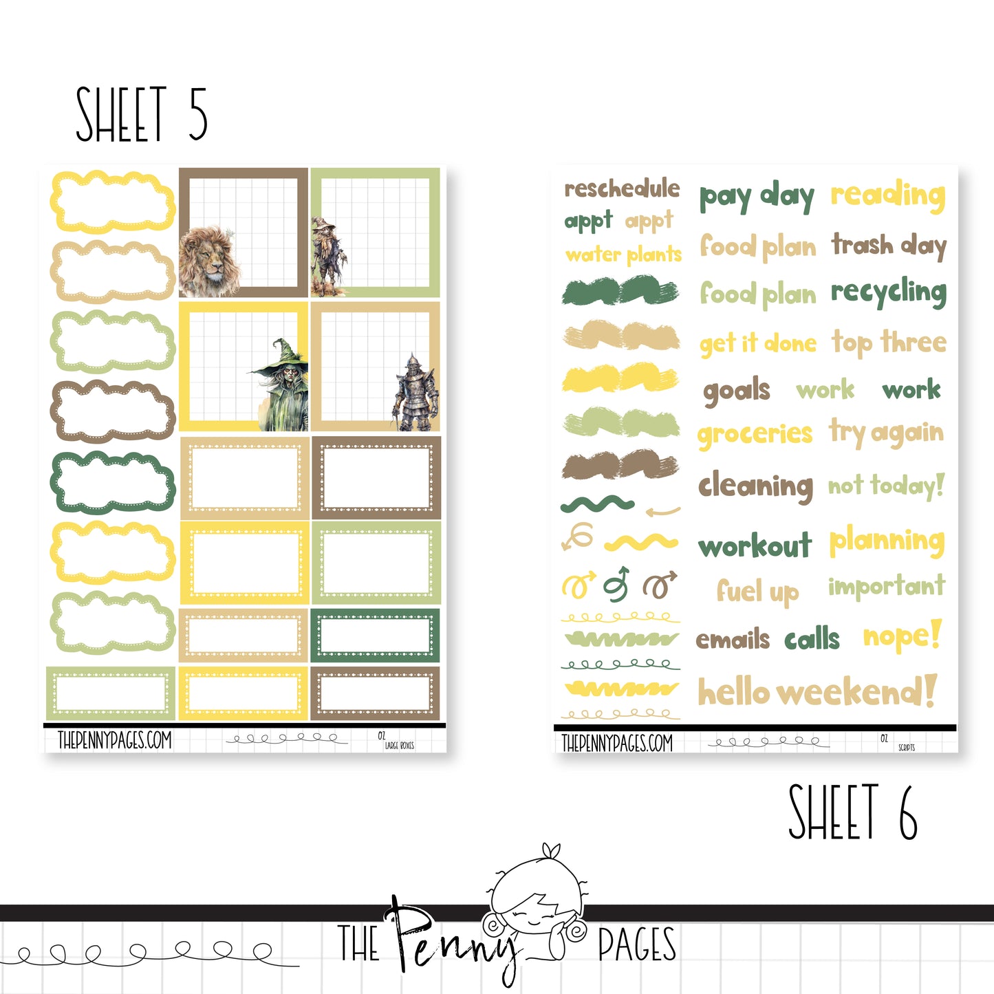 Oz - Weeks vertical weekly kit