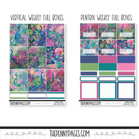 Large Sheets - Peacocks