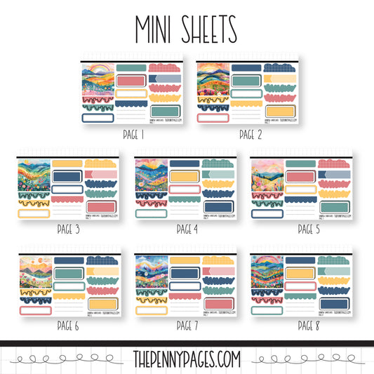 Rainbow Landscapes - Mini Sheets
