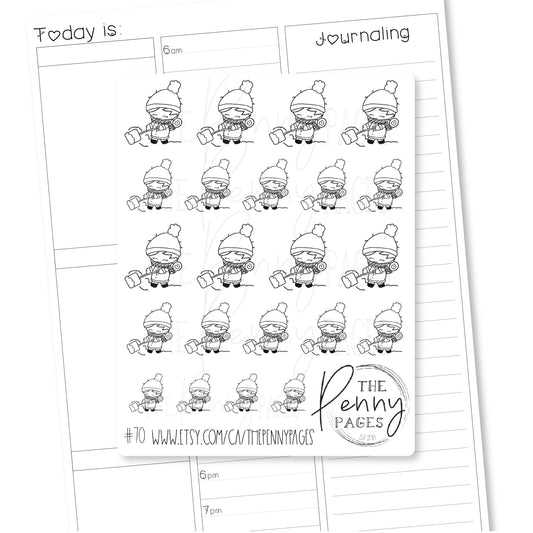 Shovelling snow - 70