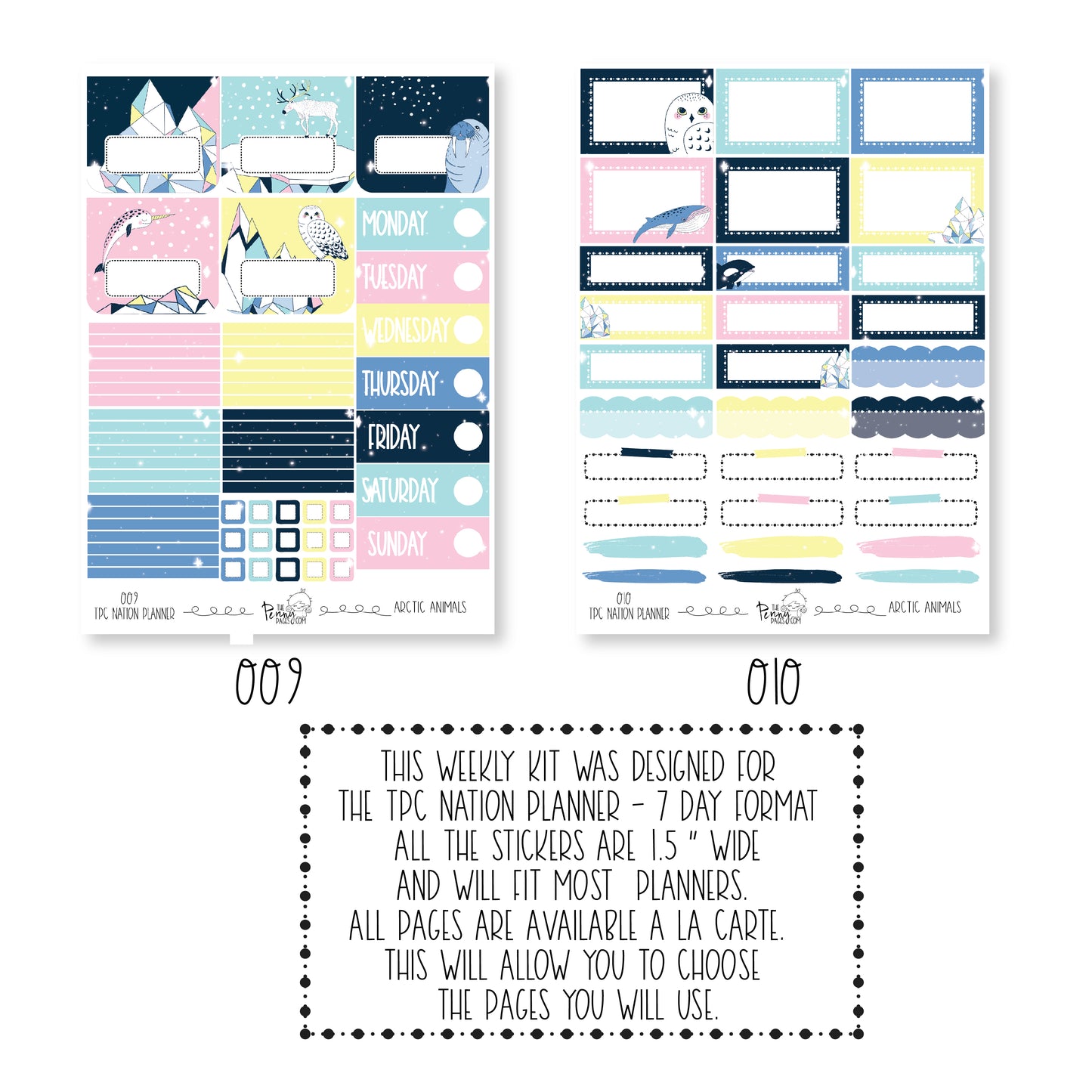 Pentrix Planner - Arctic Animals