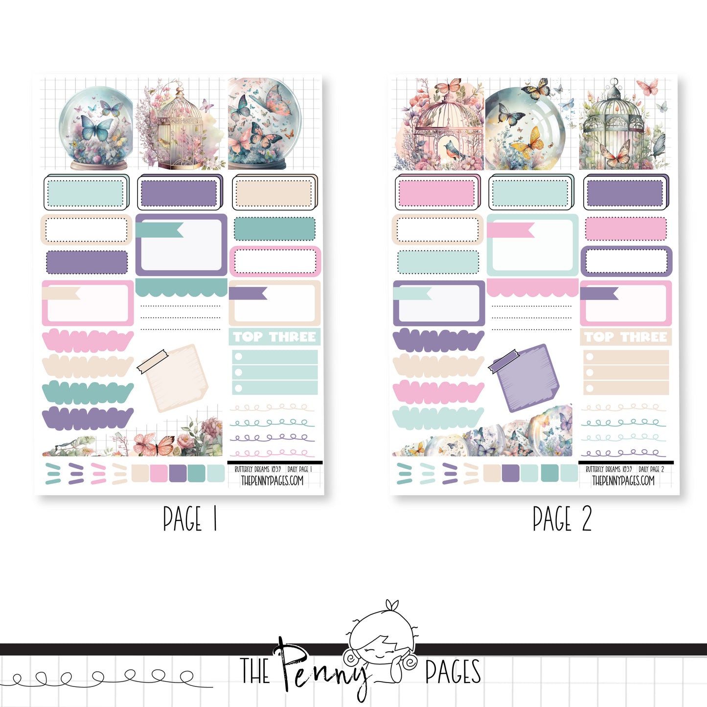 #1039 Butterfly Dreams - Daily Pages