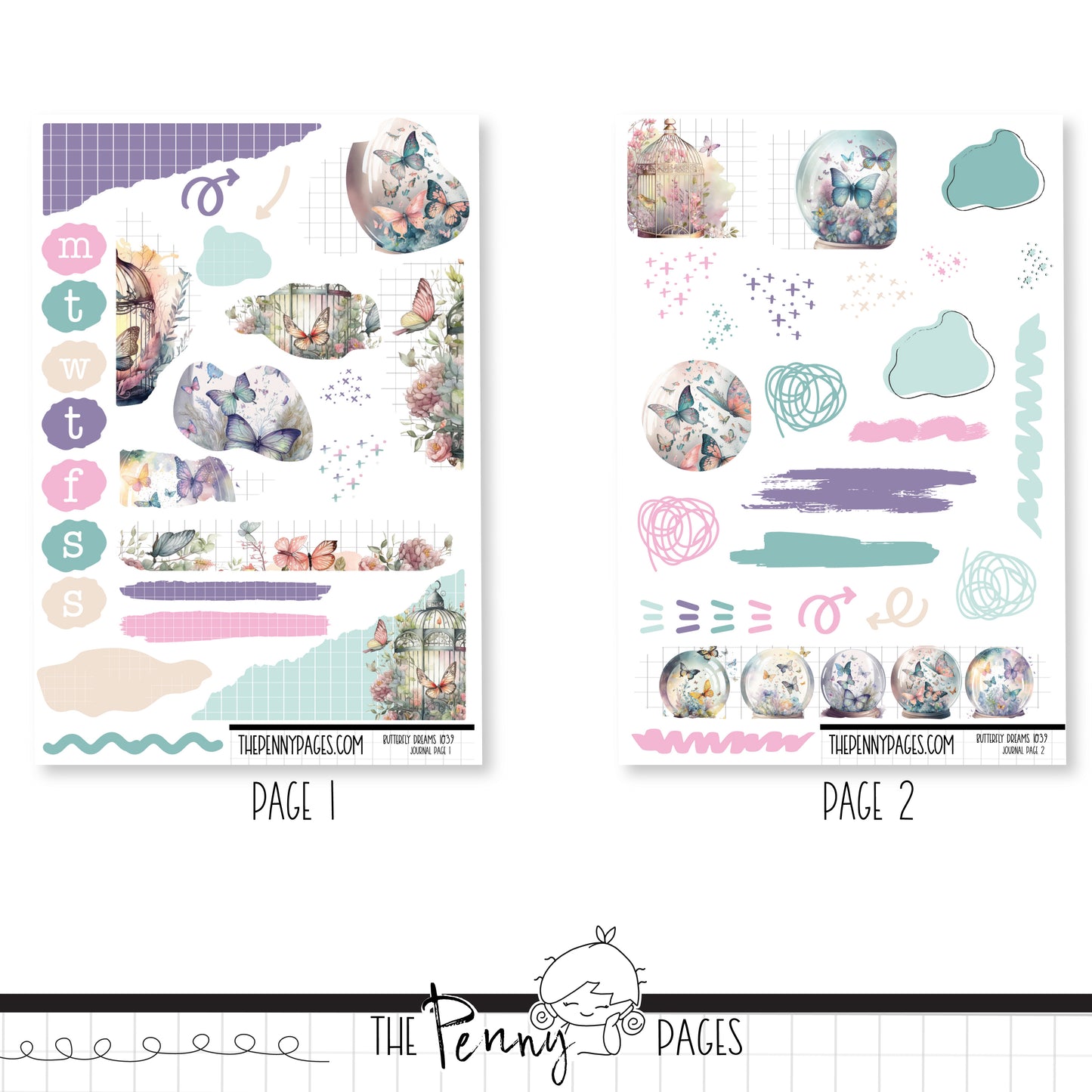 #1039 Butterfly Dreams - Journaling Kit