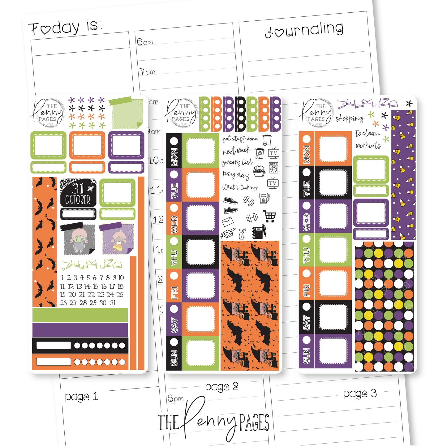 Halloween - Hobonichi Kit ( fits Pennichi)