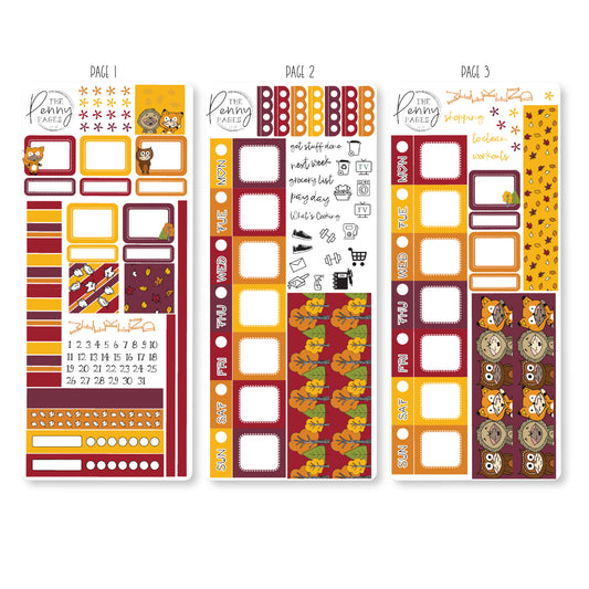 Woodland Critters - Hobonichi Kit ( fits Pennichi)