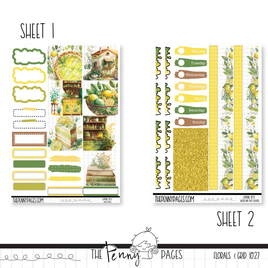 #1037 Lemons - B6 vertical weekly kit