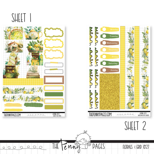 #1037 Lemons - Weeks vertical weekly kit