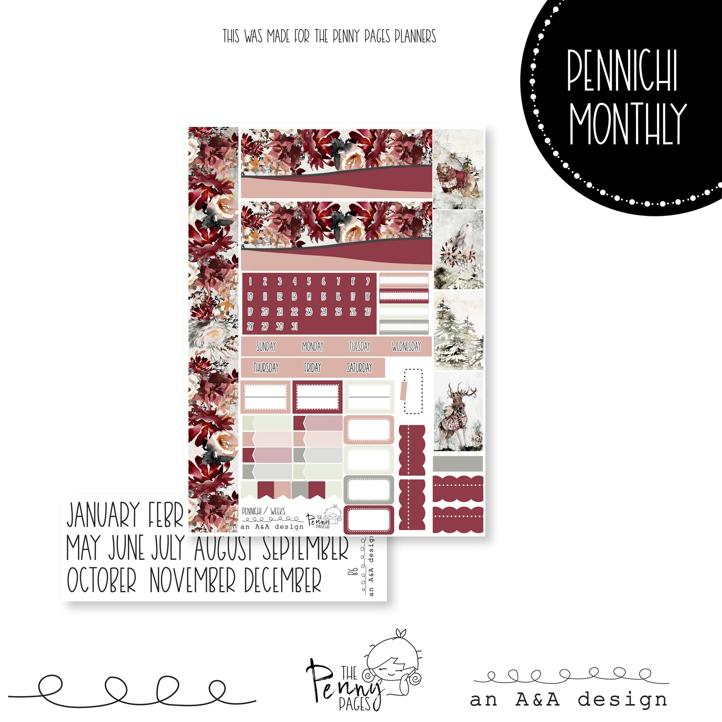 Various Size Monthly kit - New Year Blessings