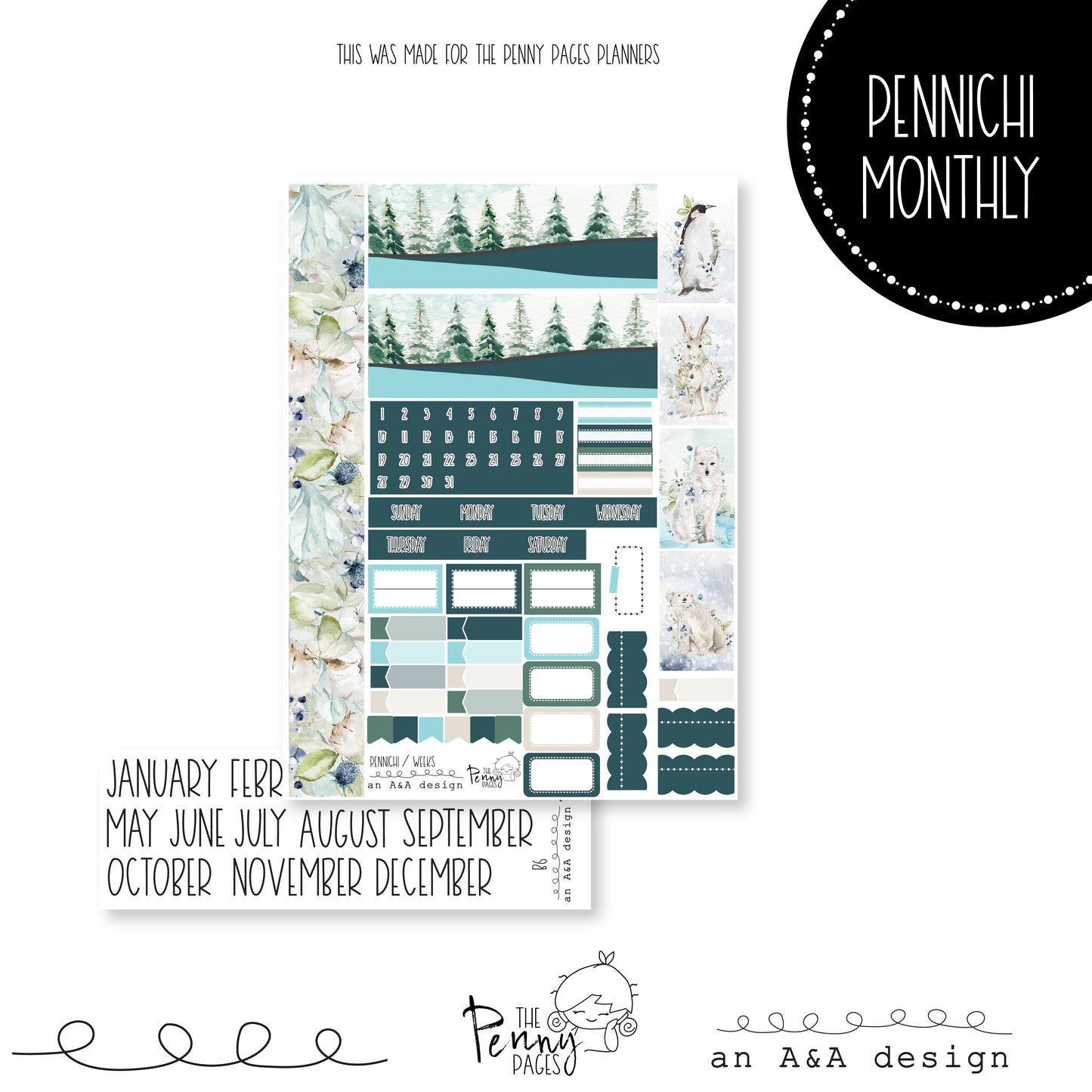 Various Size Monthly kit - Winter Solstice