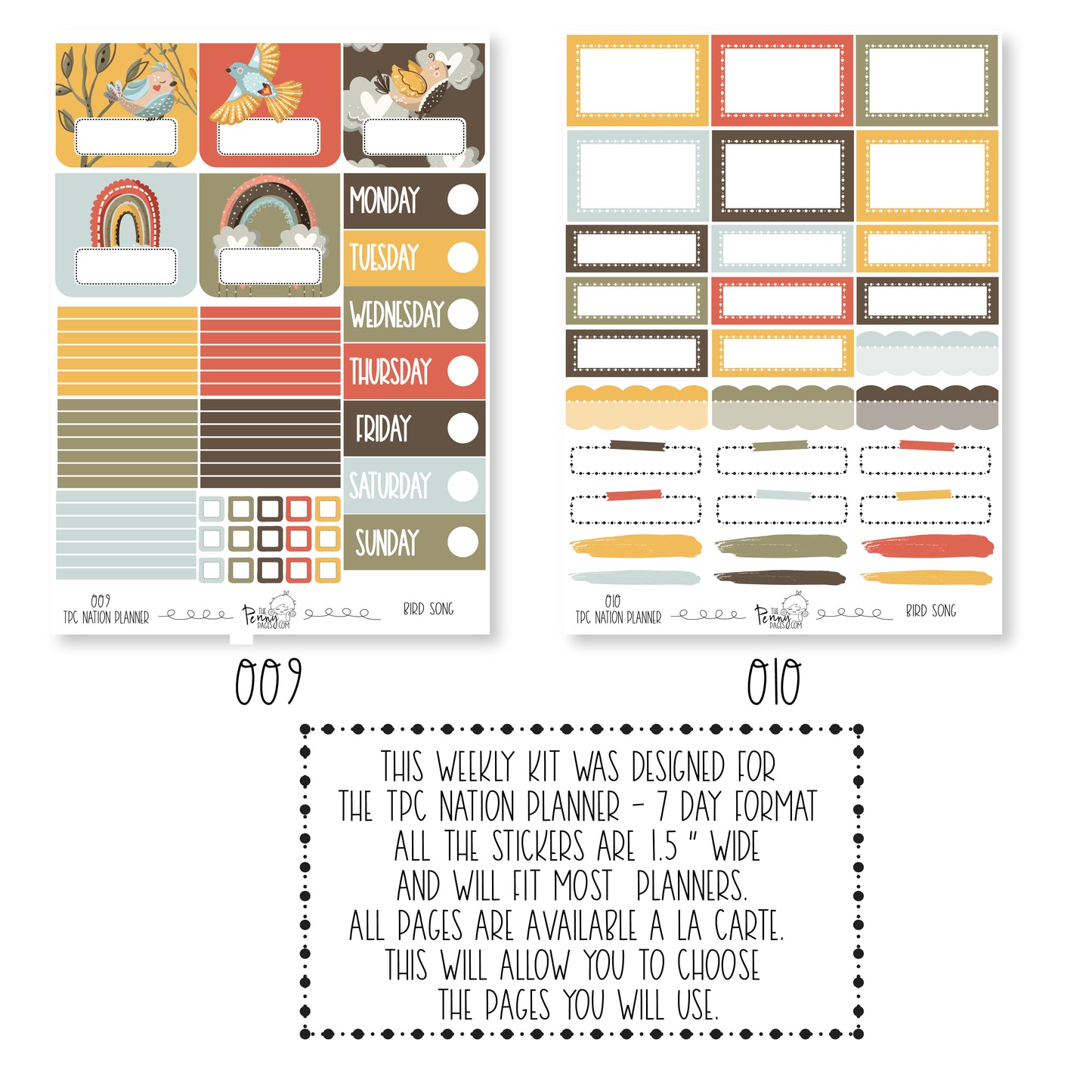 Pentrix Planner - Bird Song