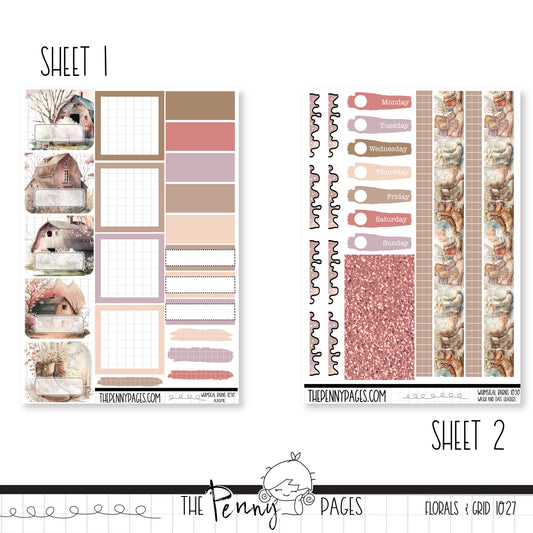 Whimsical Barns - Pentrix weekly kit