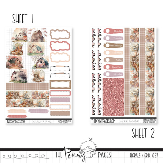 Whimsical Barns - Weeks vertical weekly kit