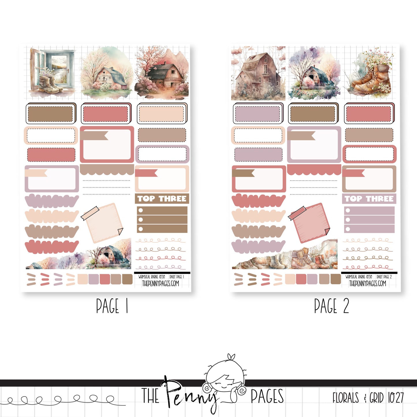 Whimsical Barns - Daily Pages