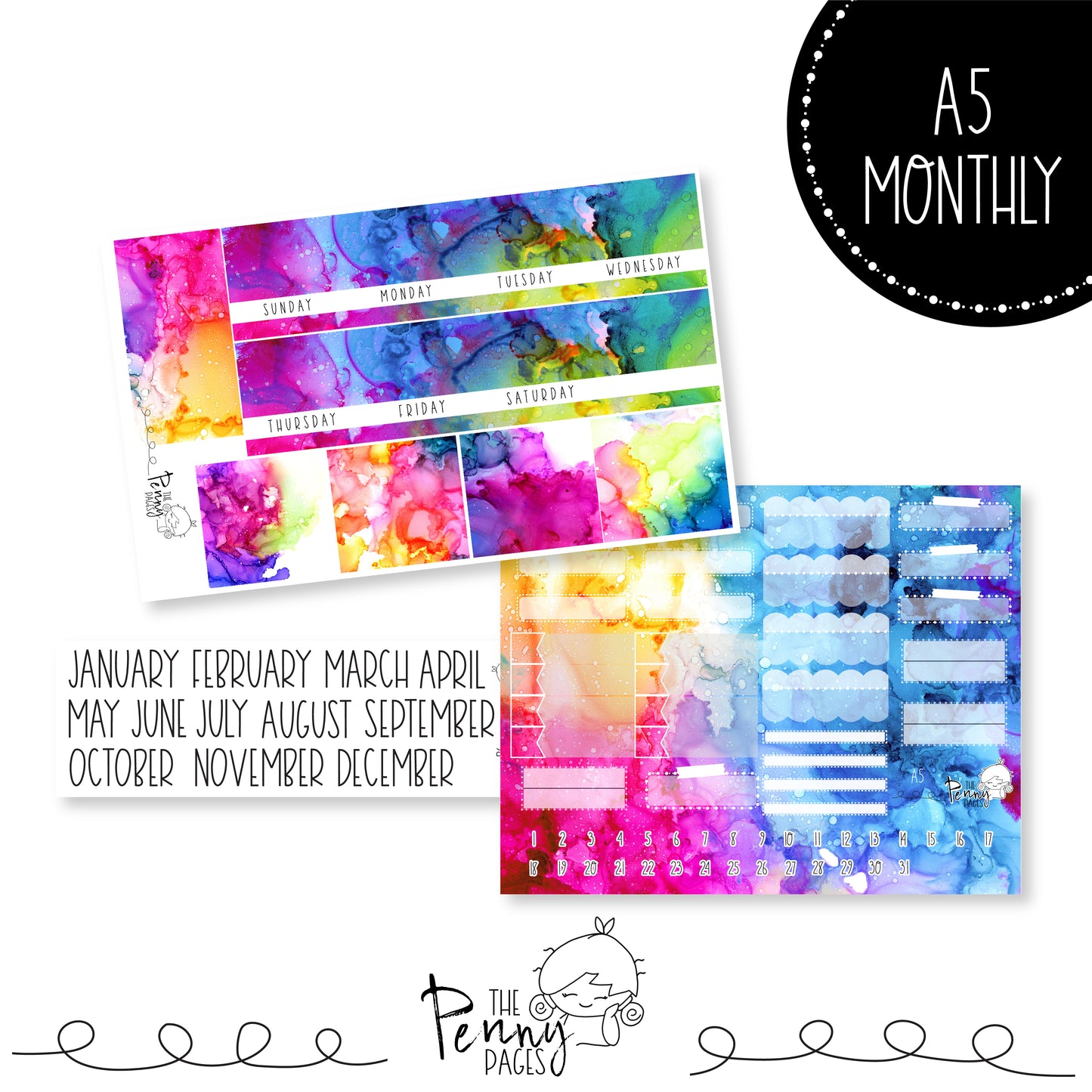 Various Size Monthly kit - life in color