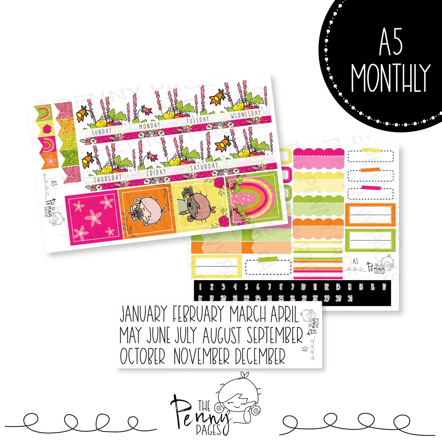 Various Size Monthly kit - Garden Party