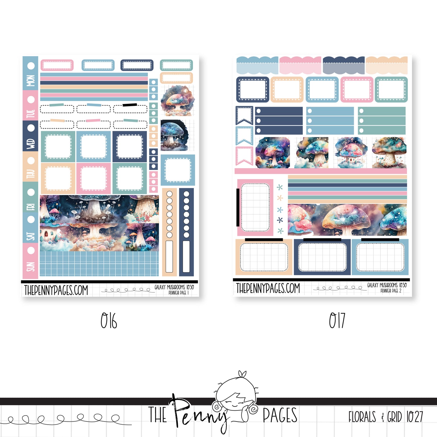 #1030 Galaxy Mushrooms - Pennichi