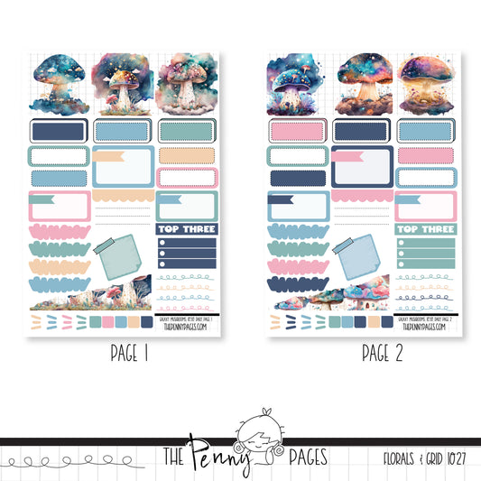 #1030 Galaxy Mushrooms - Daily Pages