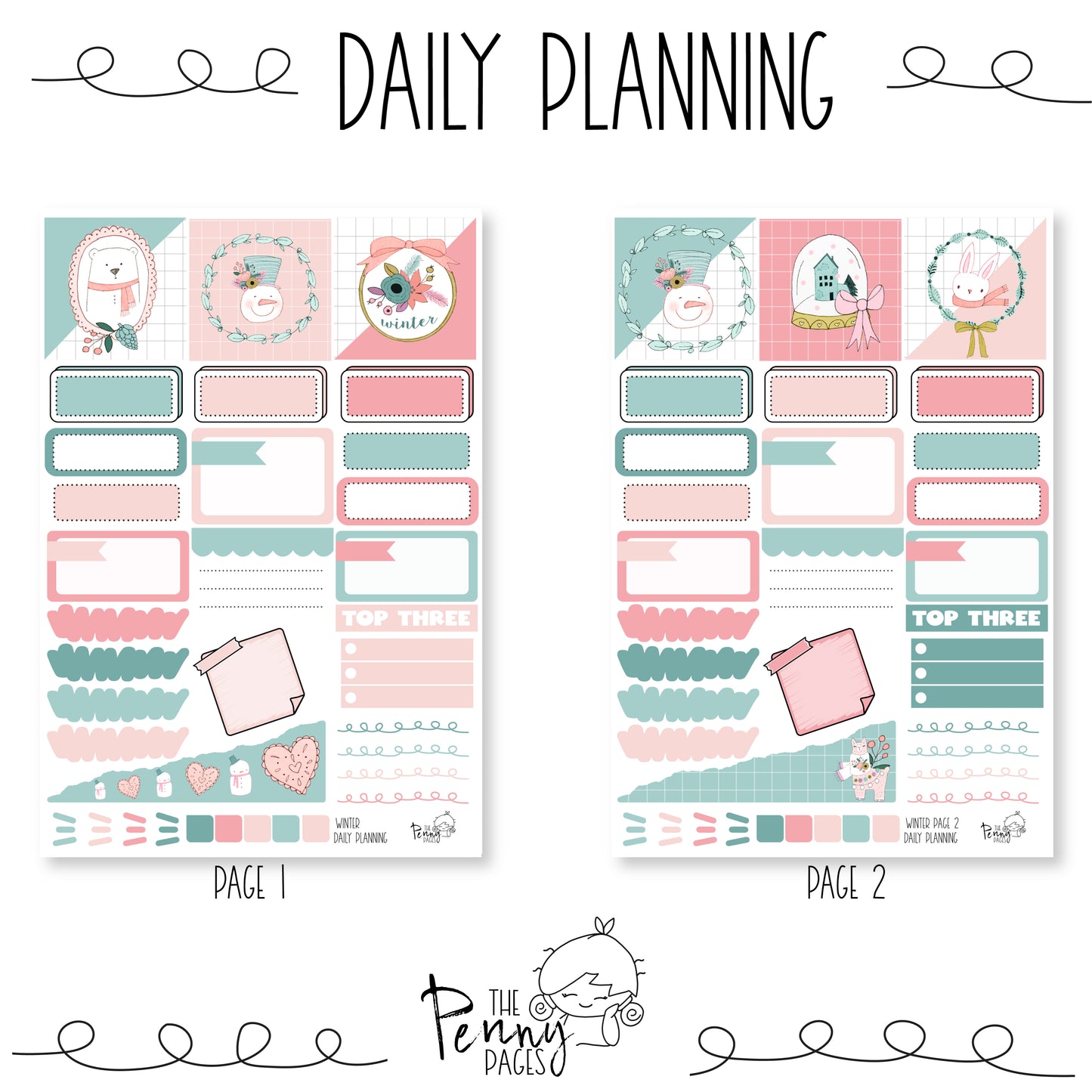 Winter frames - Daily Page