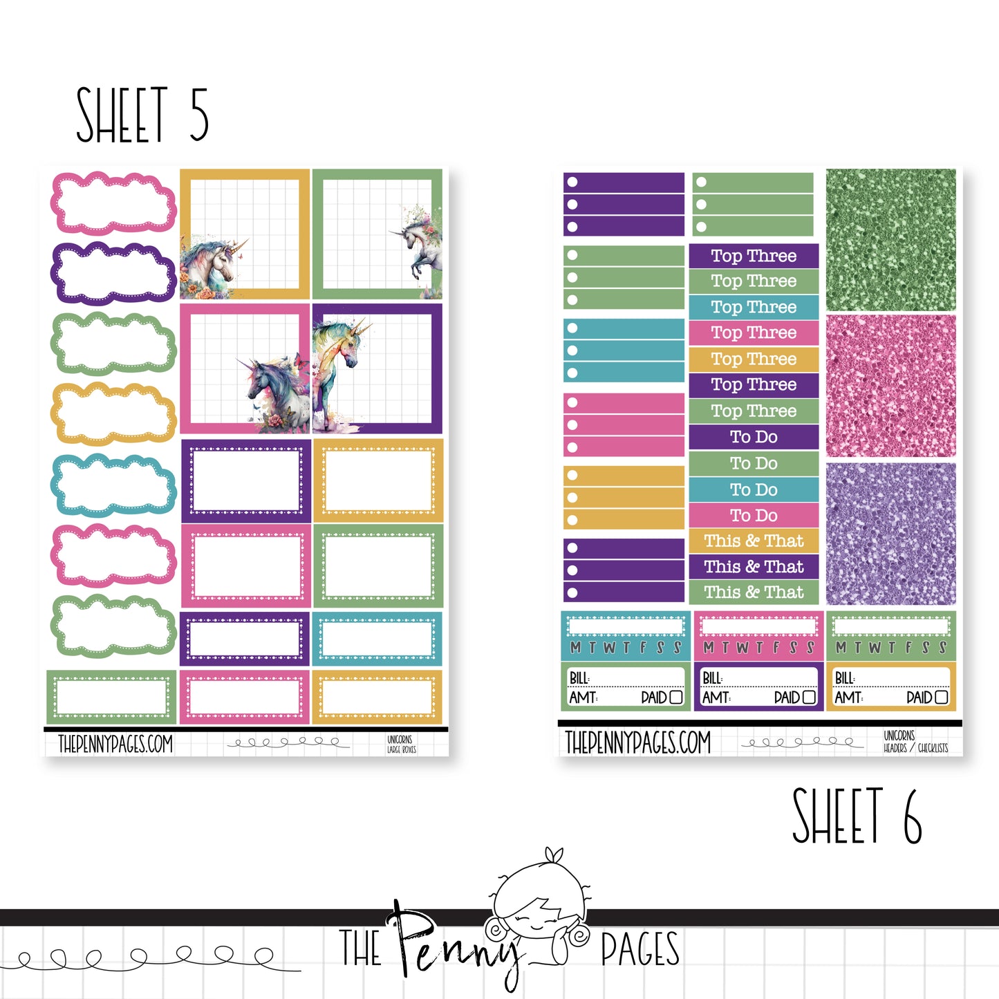 Unicorns - Pentrix weekly kit