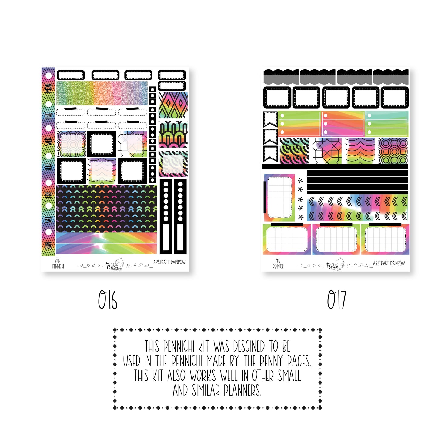 Pennichi weekly kit - Abstract Rainbow