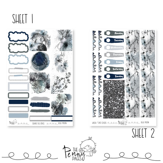 Blue Moon - B6 vertical weekly kit