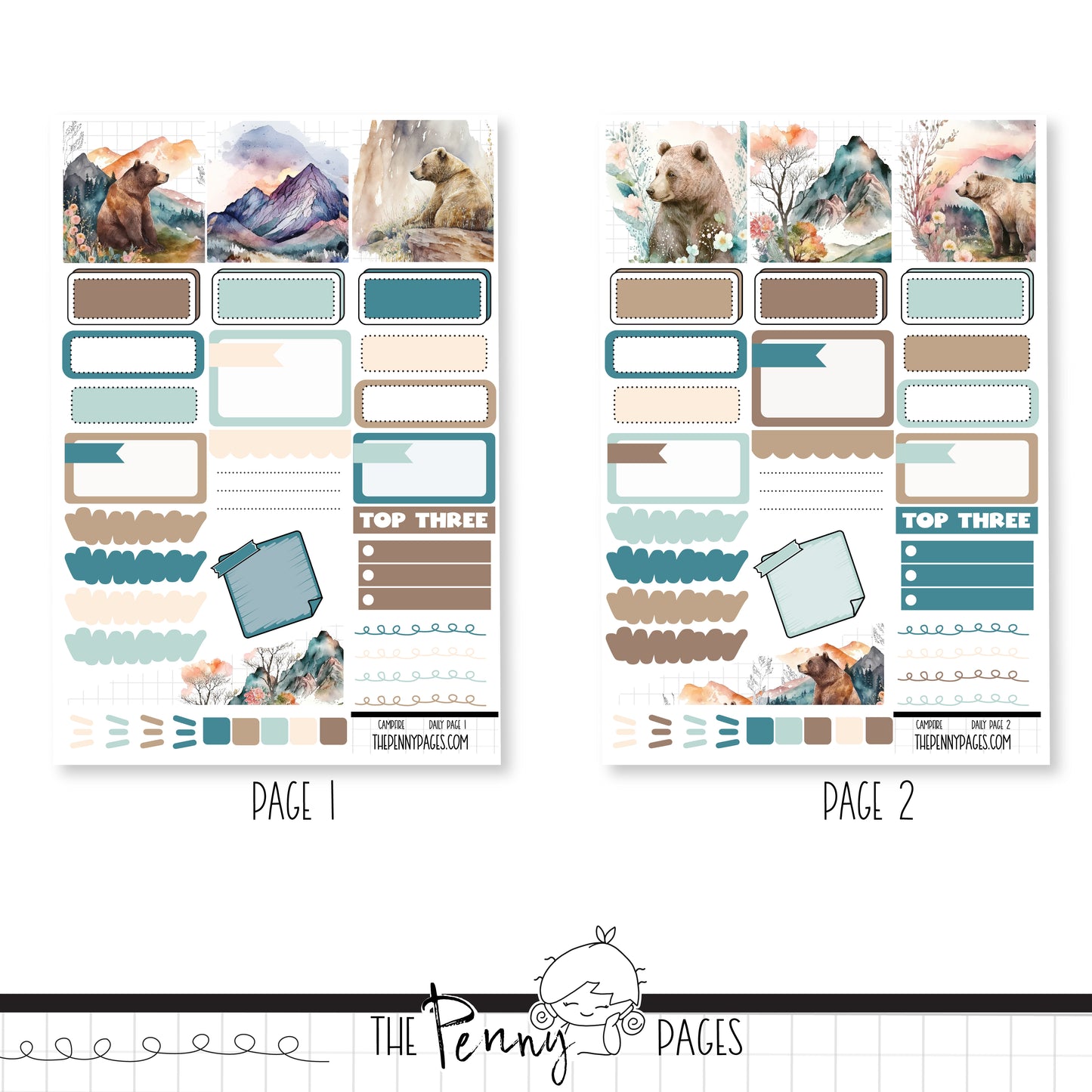 Spring Bears - Daily Pages