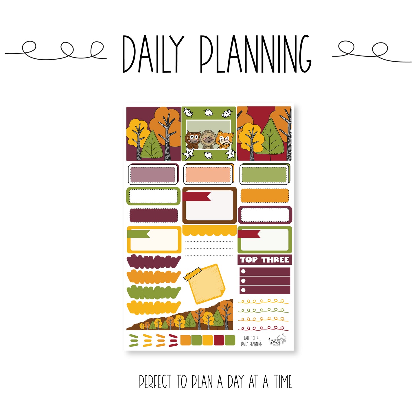 Fall Trees - Daily Page