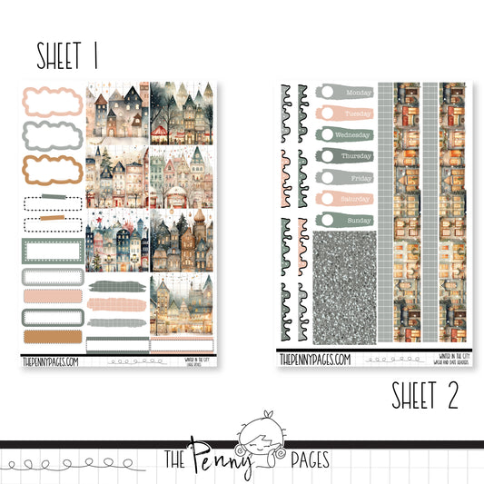 Winter in the City - B6 vertical weekly kit