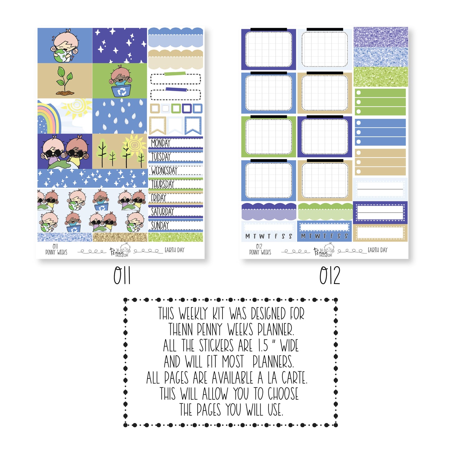 Penny Weeks weekly kit - Earth Day