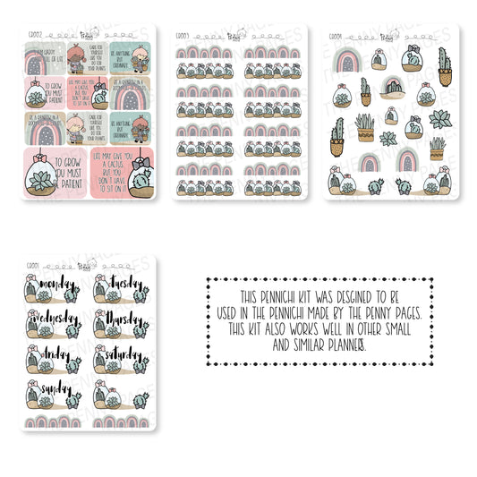 Cactus & rainbows Decorative Sheets