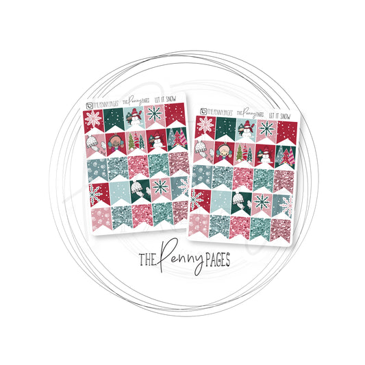 Let is Snow - Red and Blue Version - Deco Bundle