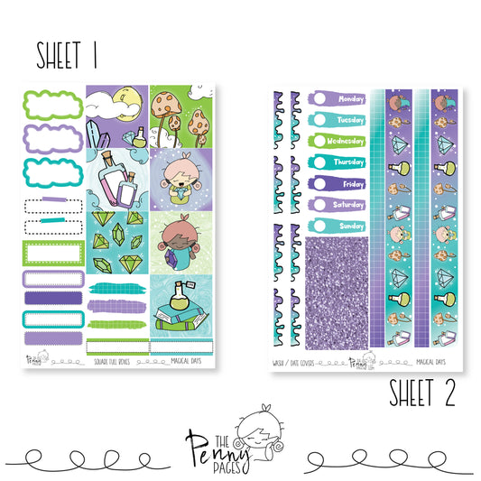 Magical Days - B6 vertical weekly kit