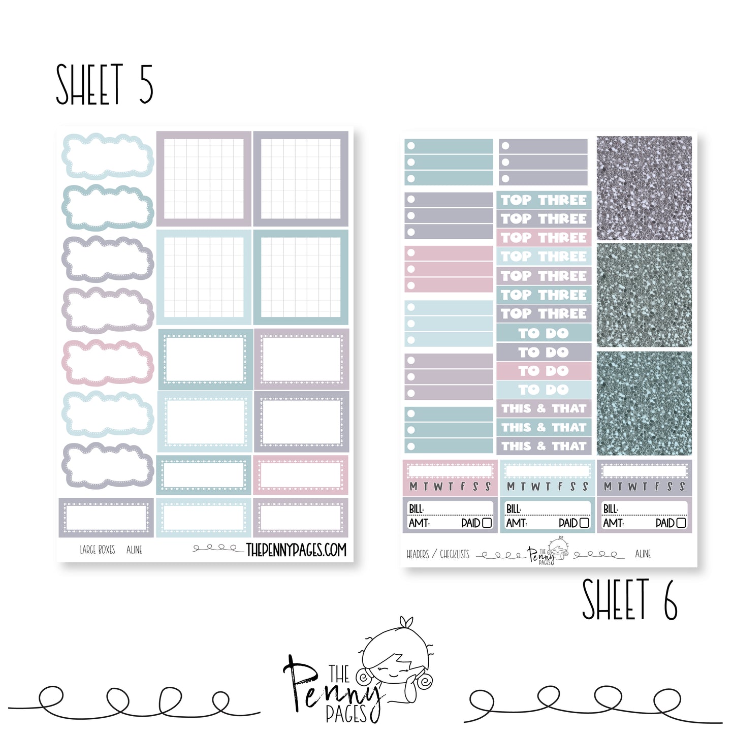 Aline - Weeks vertical weekly kit