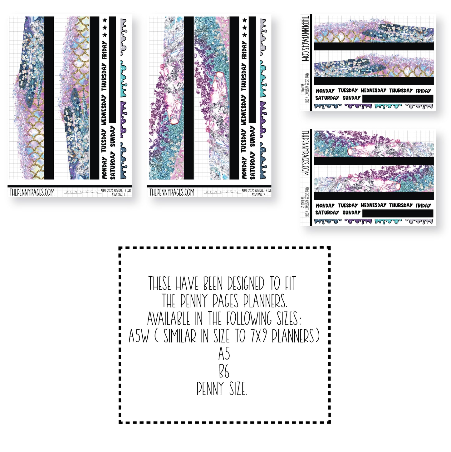 Abstract & Grid - April 2023 - Mermaid