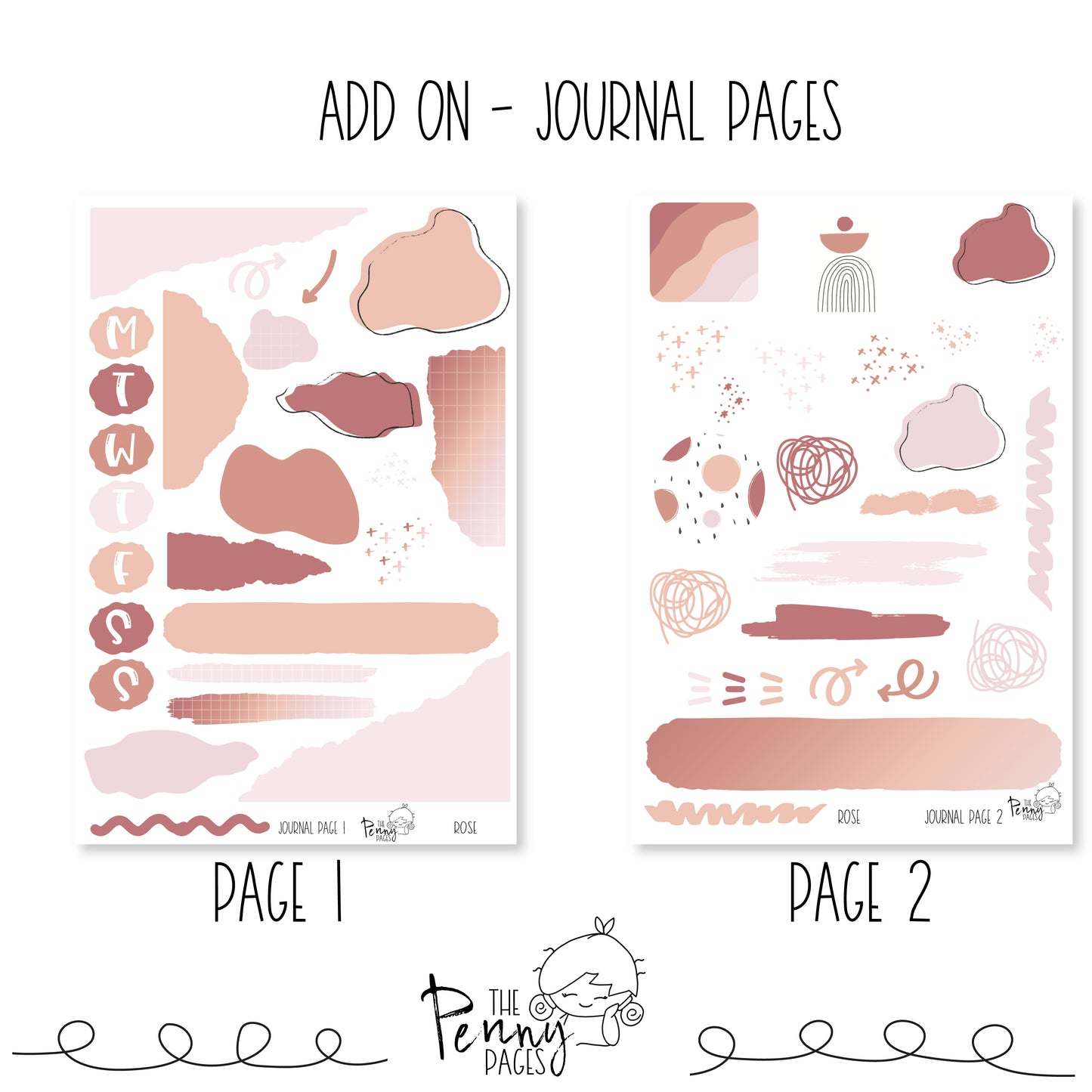 Rose - Weeks vertical weekly kit