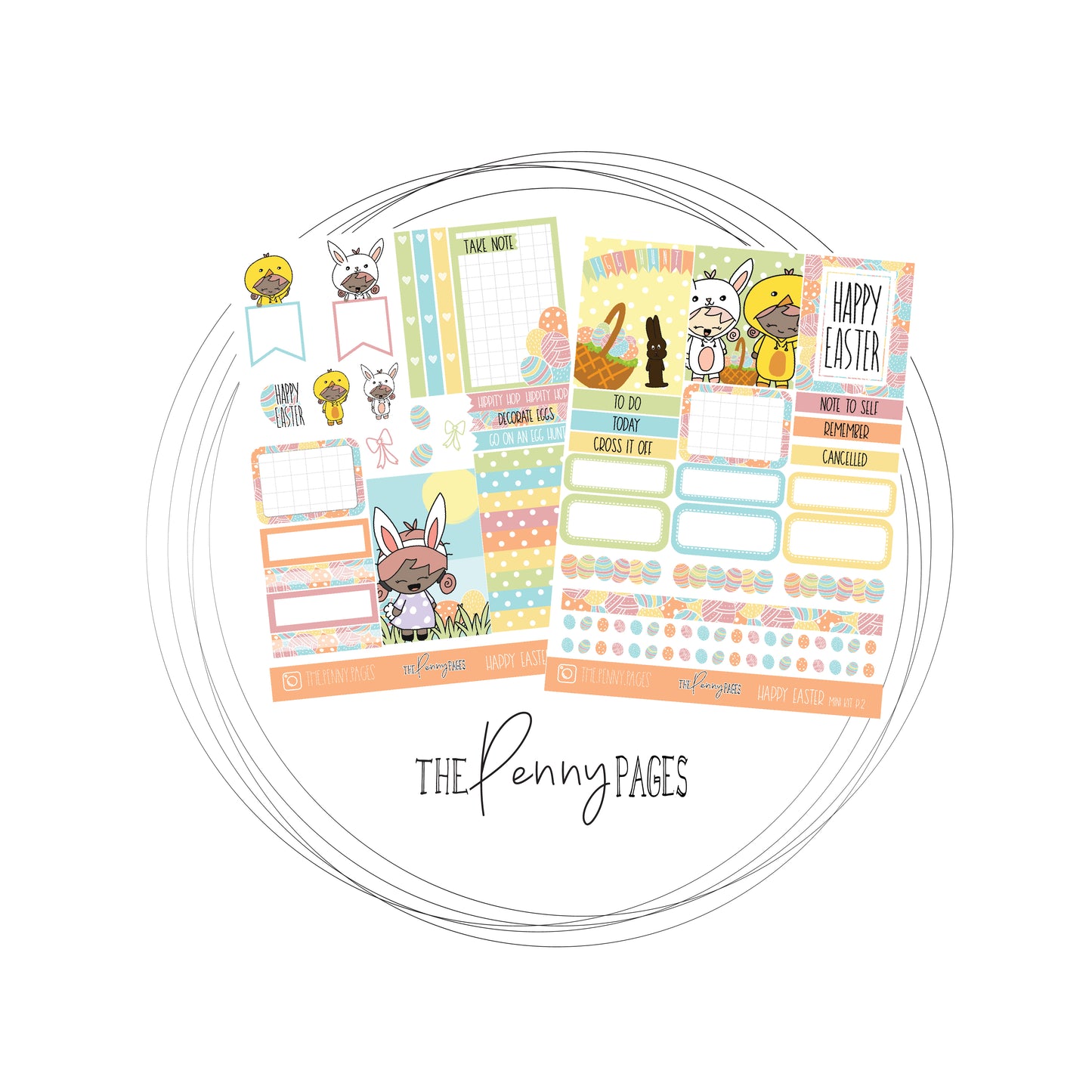 2 Page kits - Happy Easter