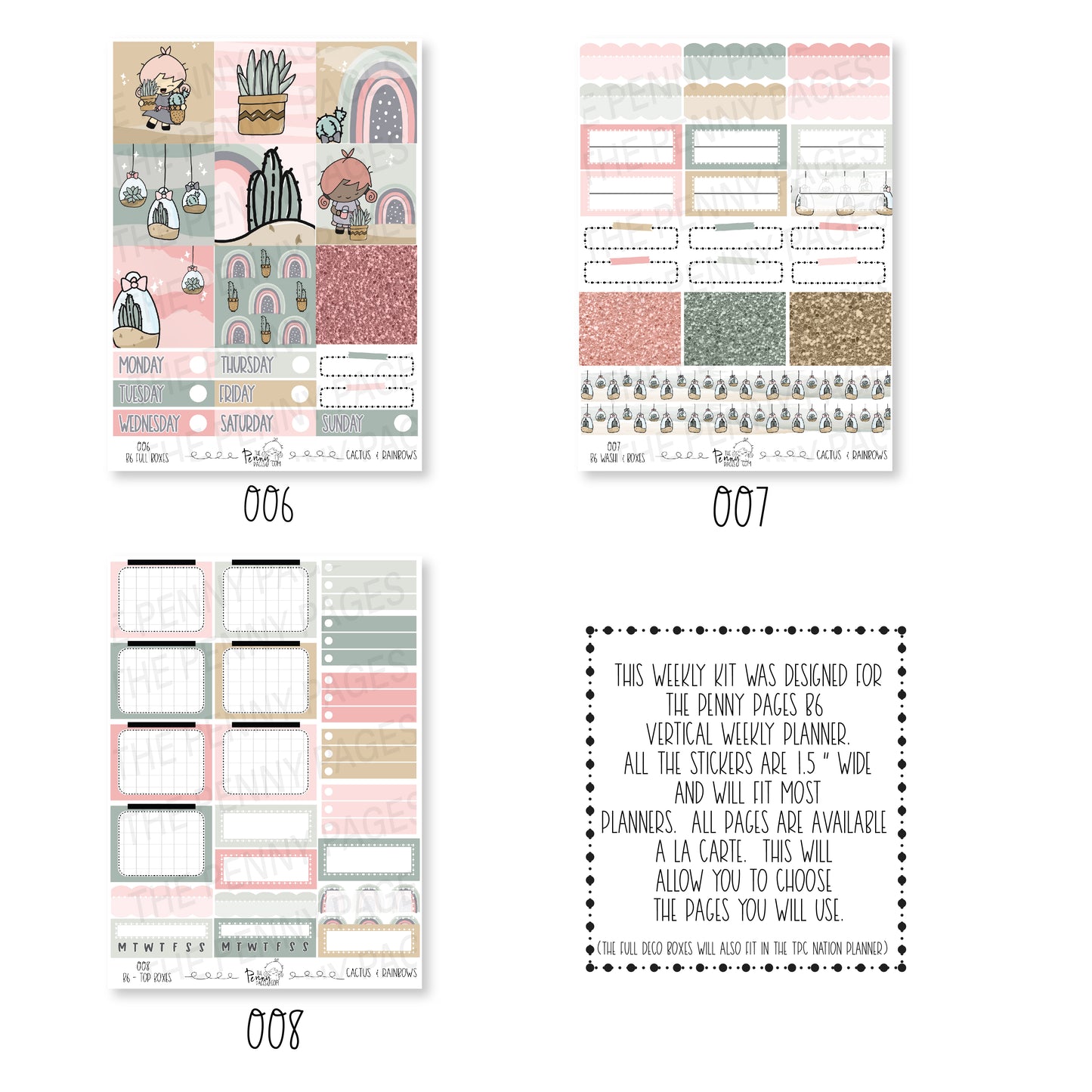 B6 - Cactus and Rainbows