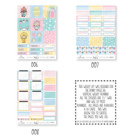 B6 weekly kit - Eggs & Rainbows