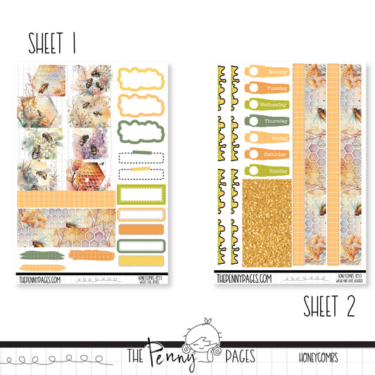 #1033 Honeycombs - Weeks vertical weekly kit